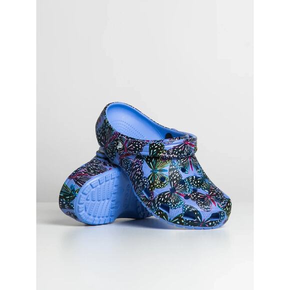 Crocs Classic Butterfly Print Clogs Slip On Comfort SIZE 9 MENS / 11 WOMENS NWT